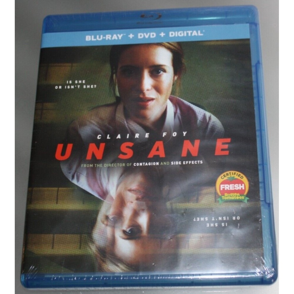 Unsane (Blu-ray, DVD, Digital 2018) Claire Foy New Sealed Entertainment